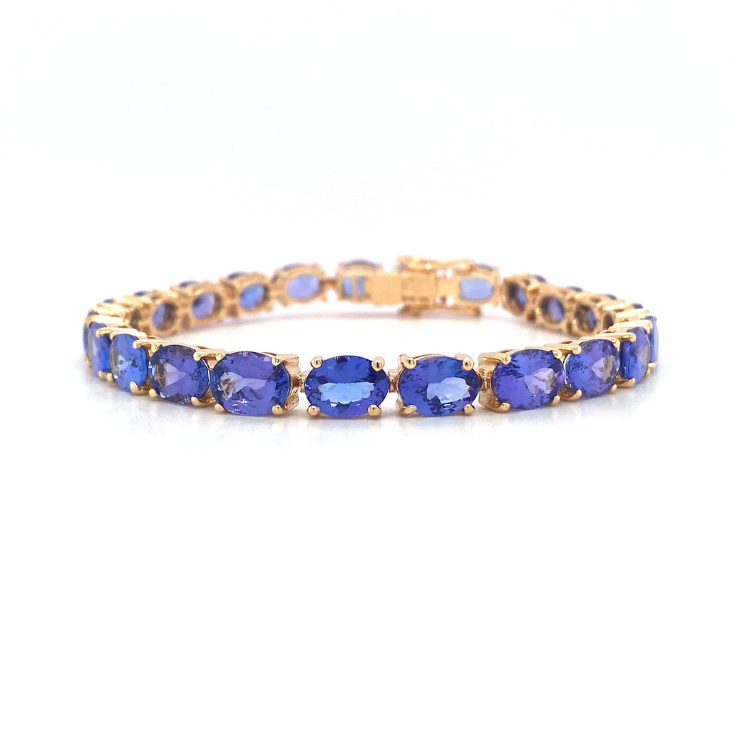 Tanzanite Bracelet in 14K Yellow Gold - KGD 41214