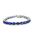 Sapphire and Diamond Bracelet in 18K White Gold - KGD 41398